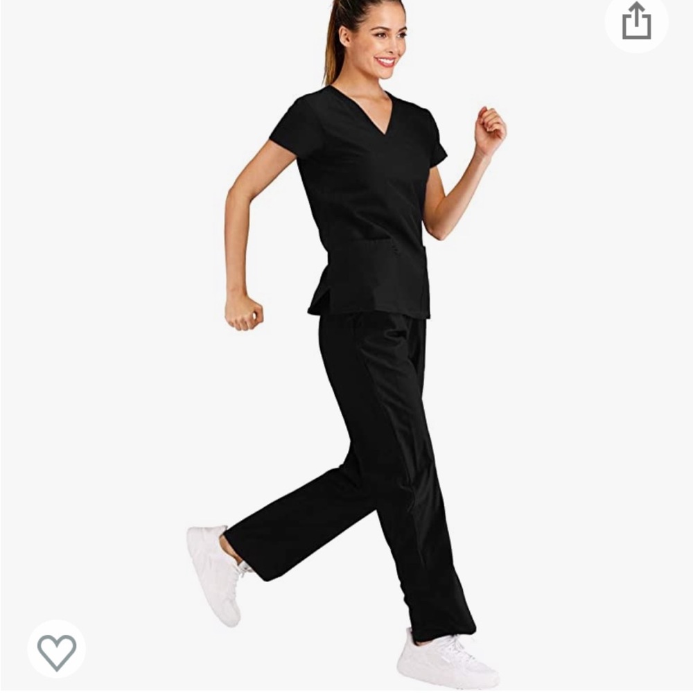 Black Scrub Set! Size large